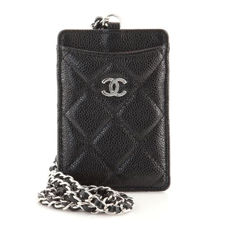 chanel id card holder|chanel card holder women.